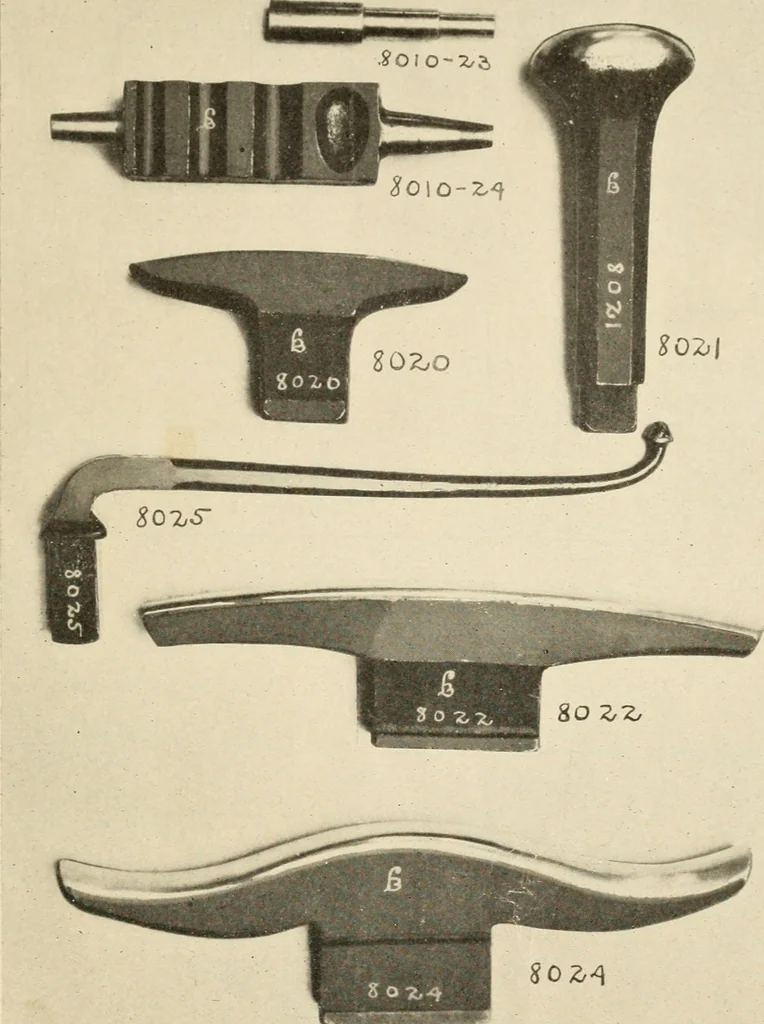 An illustration from Arts and crafts in metal : catalogue number 10 of tools and material., 1909, leaf 8
