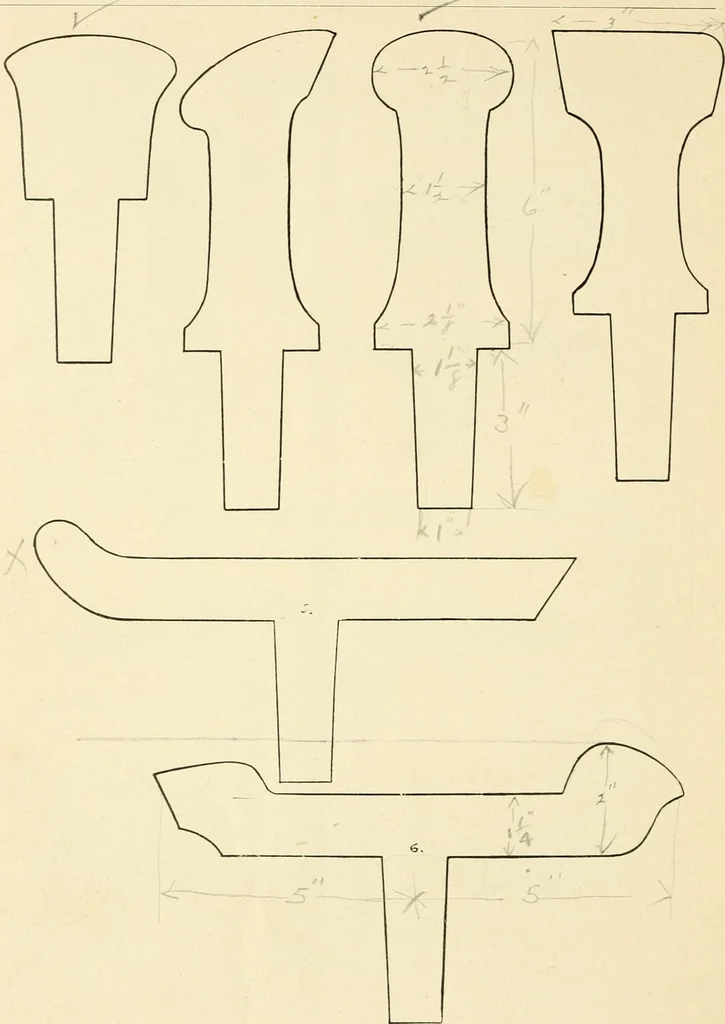 An illustration from Arts and crafts in metal : catalogue number 10 of tools and material., 1909, leaf 9