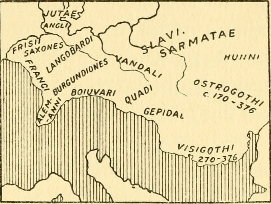 An illustration from The arts and crafts of our Teutonic forefathers, 1910, leaf 100