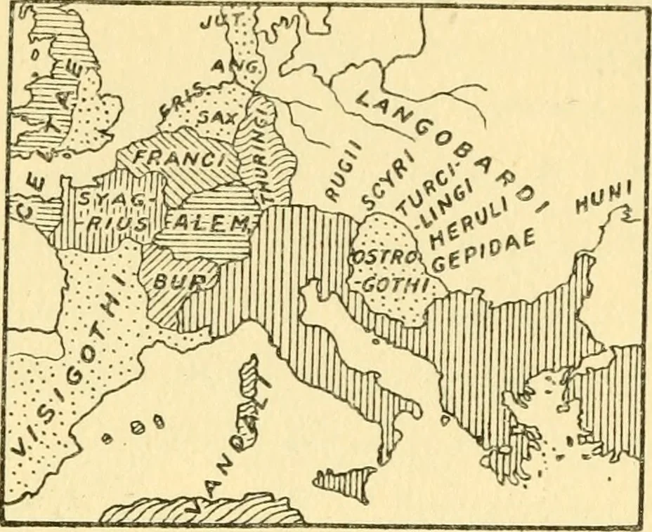 An illustration from The arts and crafts of our Teutonic forefathers, 1910, leaf 122