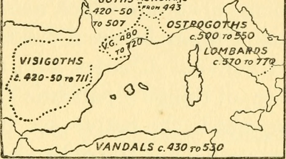An illustration from The arts and crafts of our Teutonic forefathers, 1910, leaf 126
