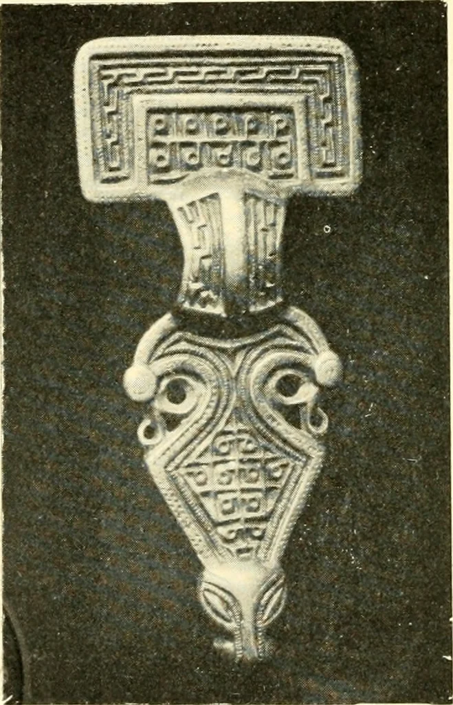 An illustration from The arts and crafts of our Teutonic forefathers, 1910, leaf 197