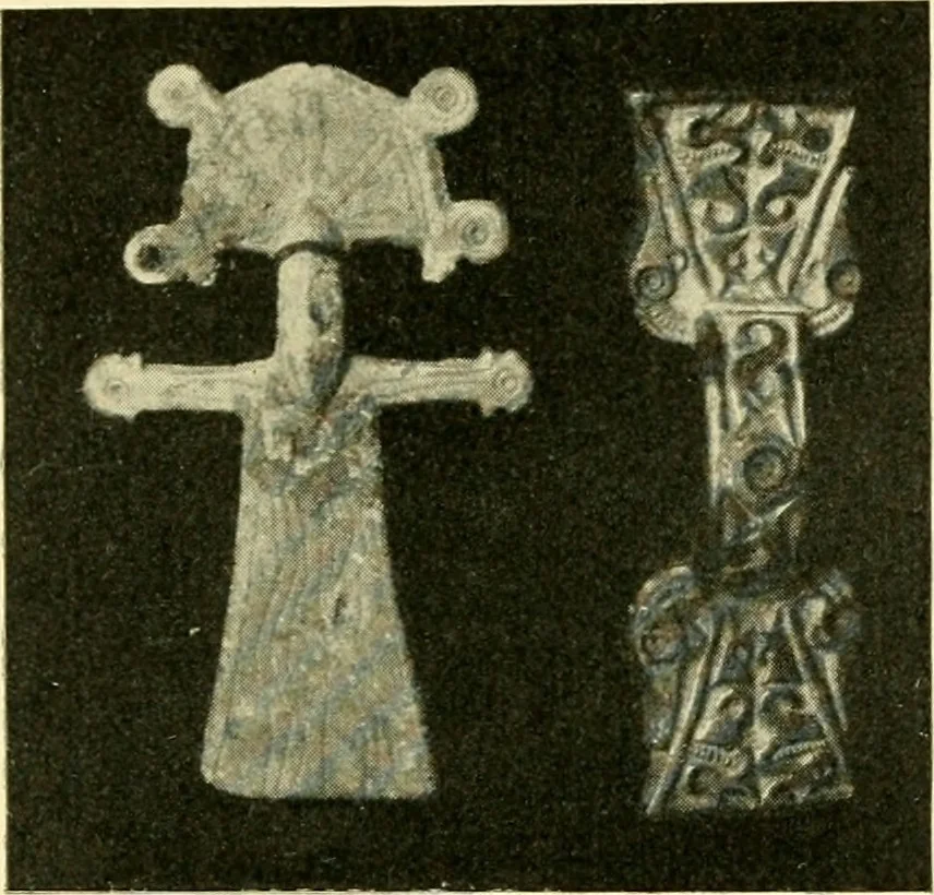 An illustration from The arts and crafts of our Teutonic forefathers, 1910, leaf 200