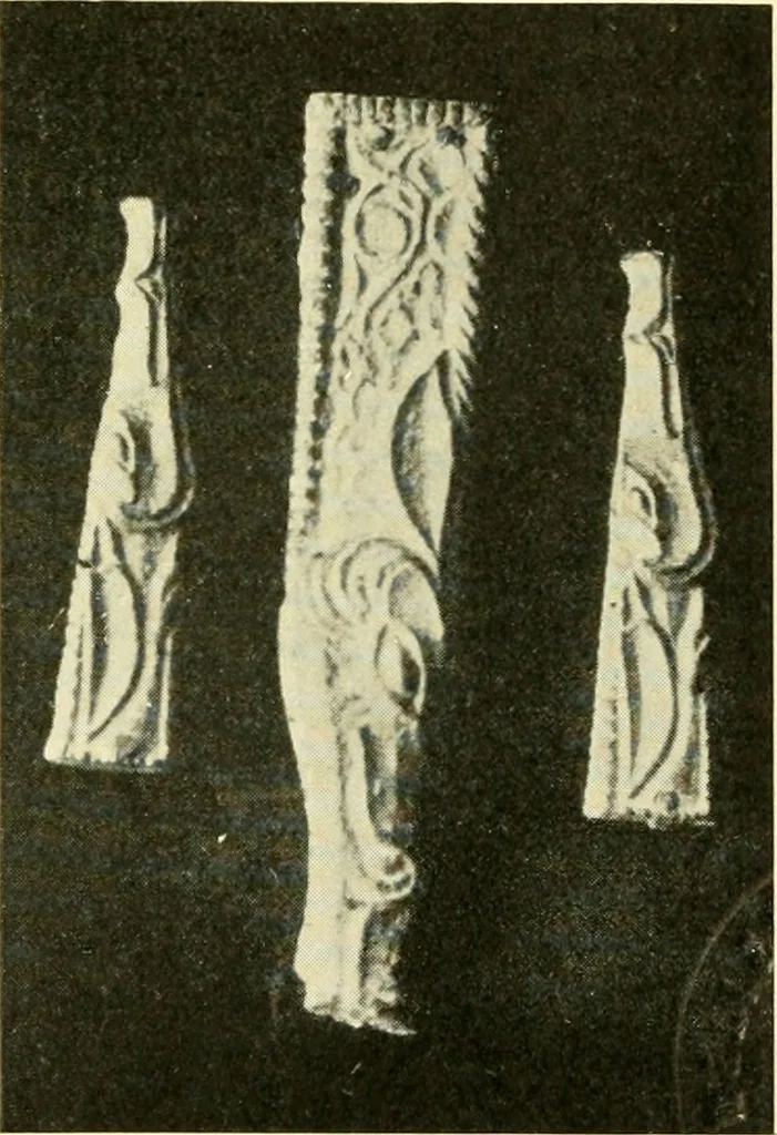 An illustration from The arts and crafts of our Teutonic forefathers, 1910, leaf 208