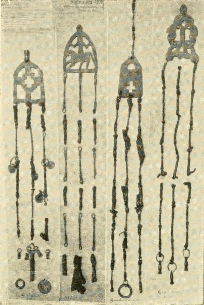 An illustration from The arts and crafts of our Teutonic forefathers, 1910, leaf 215