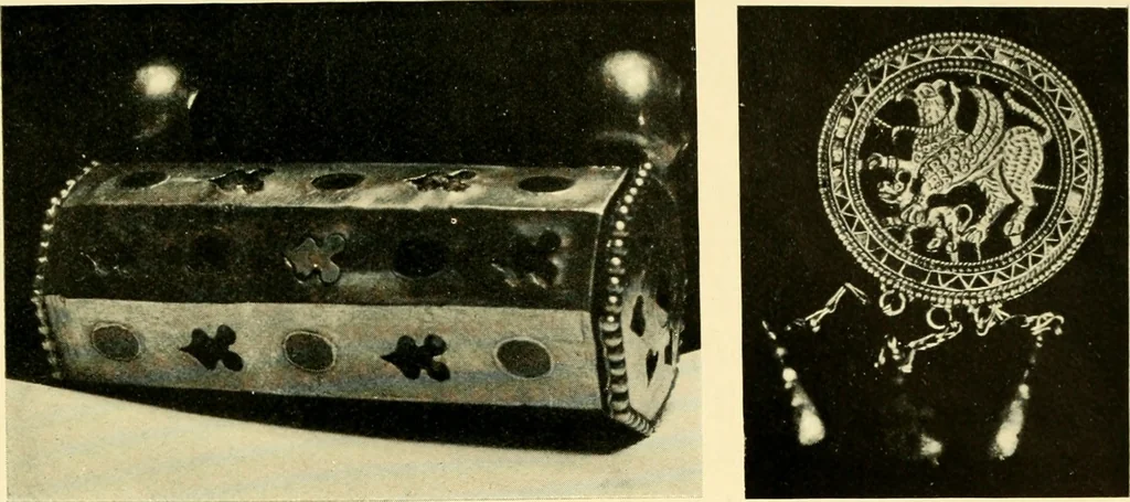 An illustration from The arts and crafts of our Teutonic forefathers, 1910, leaf 254