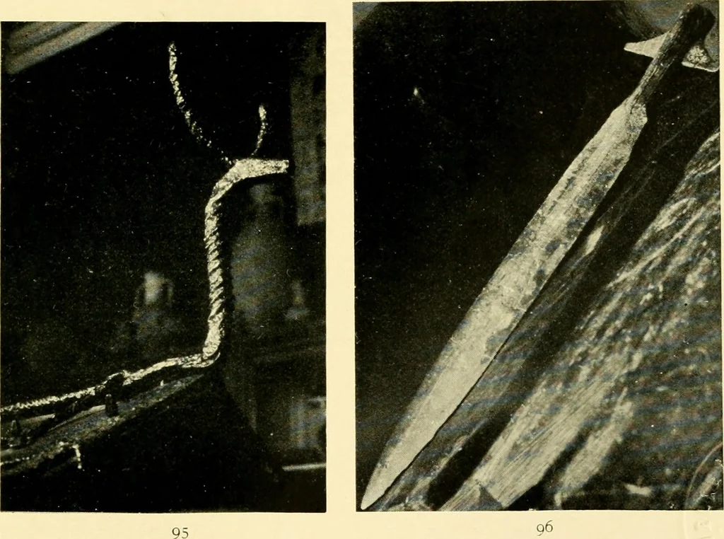 An illustration from The arts and crafts of our Teutonic forefathers, 1910, leaf 254