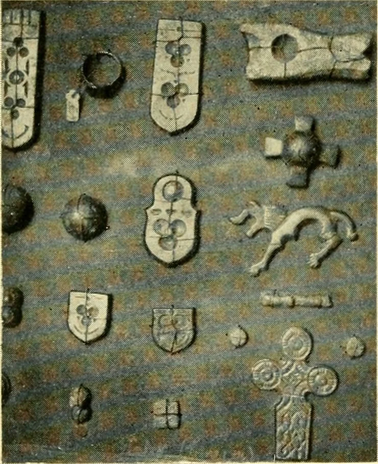 An illustration from The arts and crafts of our Teutonic forefathers, 1910, leaf 268