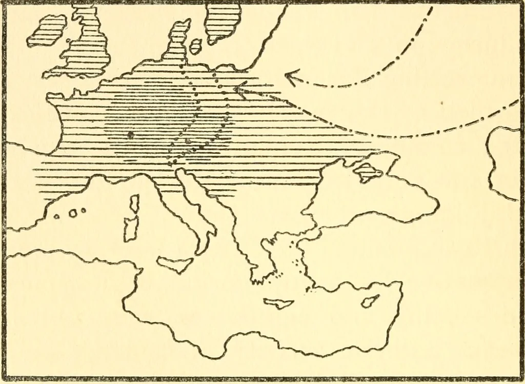 An illustration from The arts and crafts of our Teutonic forefathers, 1910, leaf 287