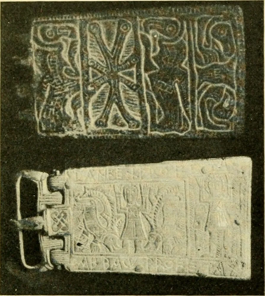 An illustration from The arts and crafts of our Teutonic forefathers, 1910, leaf 44