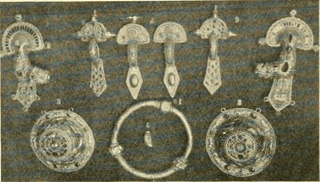 An illustration from The arts and crafts of our Teutonic forefathers, 1910, leaf 59