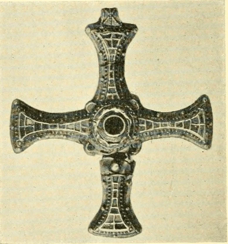 An illustration from The arts and crafts of our Teutonic forefathers, 1910, leaf 59
