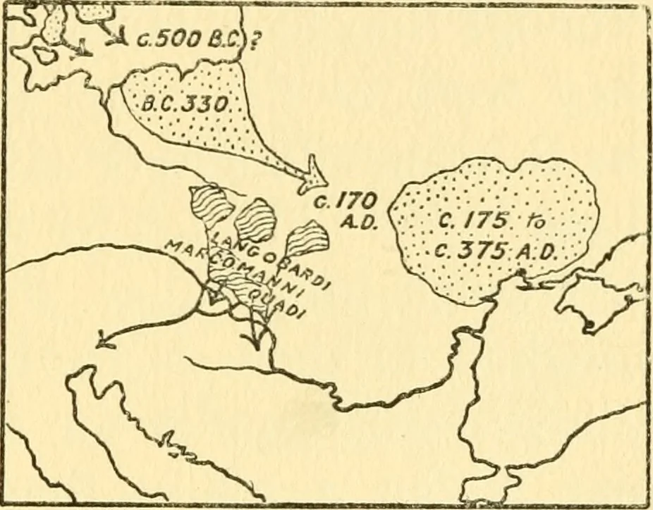 An illustration from The arts and crafts of our Teutonic forefathers, 1910, leaf 96