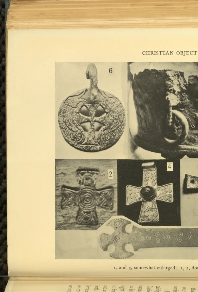 An illustration from The arts in early England, 1915, leaf 179