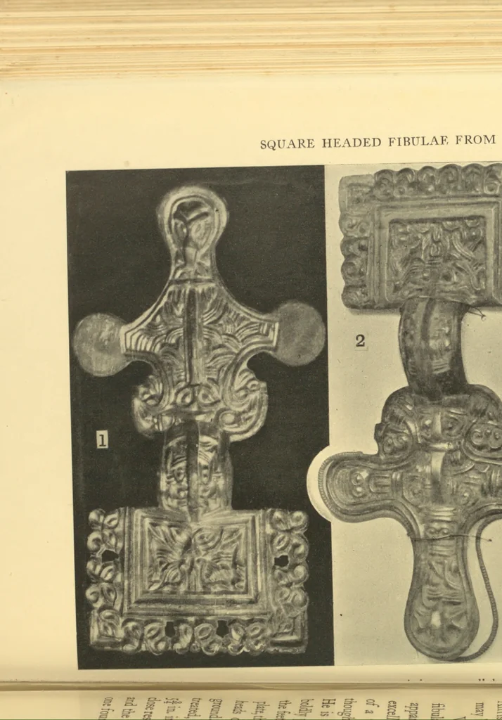 An illustration from The arts in early England, 1915, leaf 519