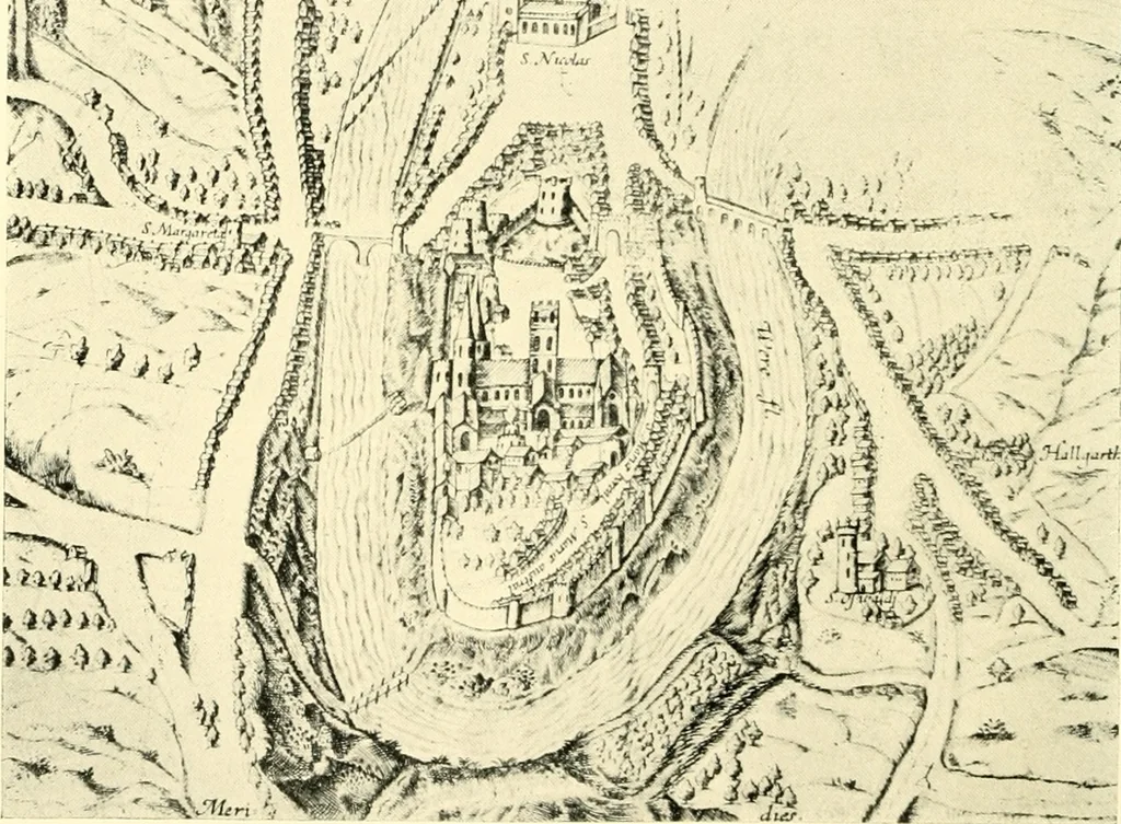 An illustration from The arts in early England, 1903, leaf 137