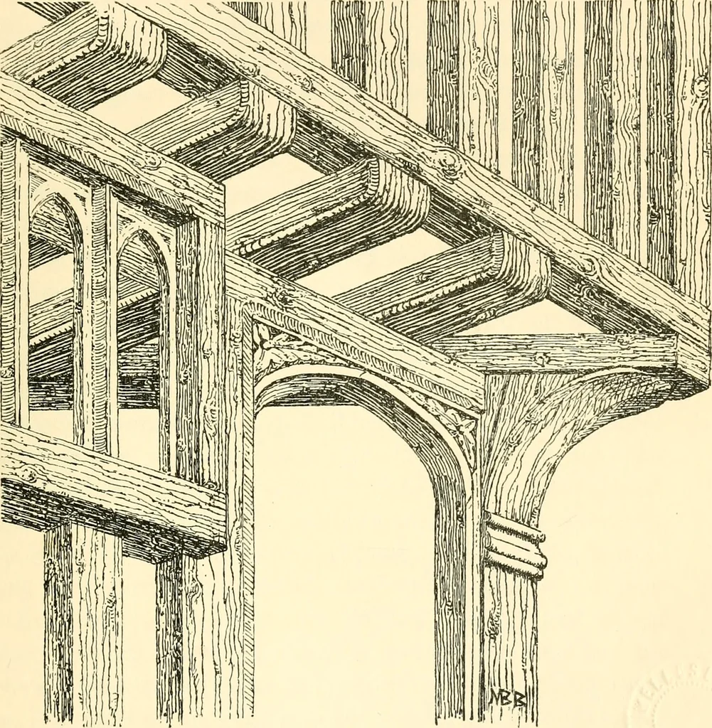 An illustration from The arts in early England, 1903, leaf 54