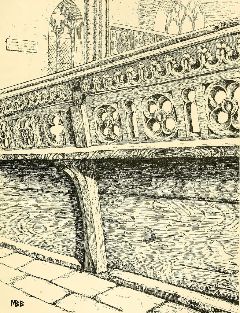 An illustration from The arts in early England, 1903, leaf 60
