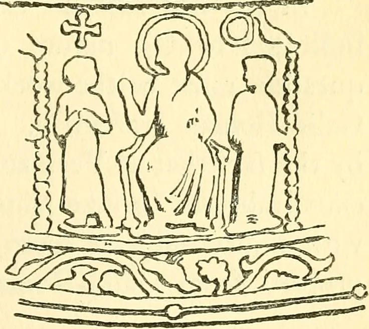 An illustration from The arts in early England, 1903, leaf 180