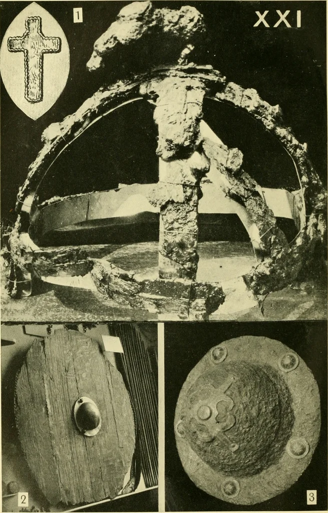 An illustration from The arts in early England, 1903, leaf 281