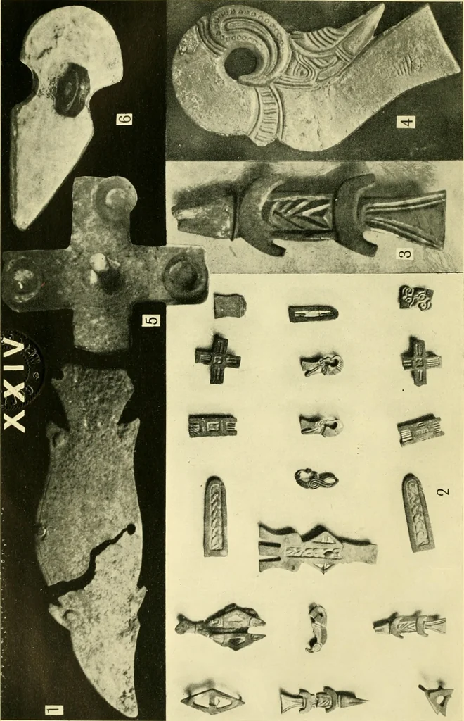 An illustration from The arts in early England, 1903, leaf 295
