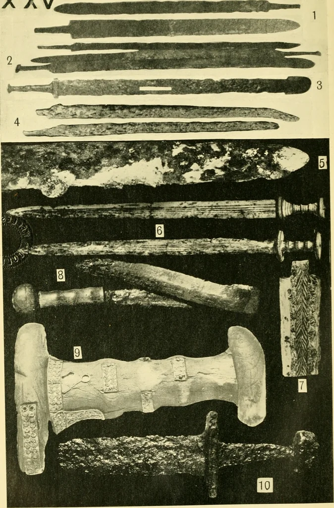 An illustration from The arts in early England, 1903, leaf 303