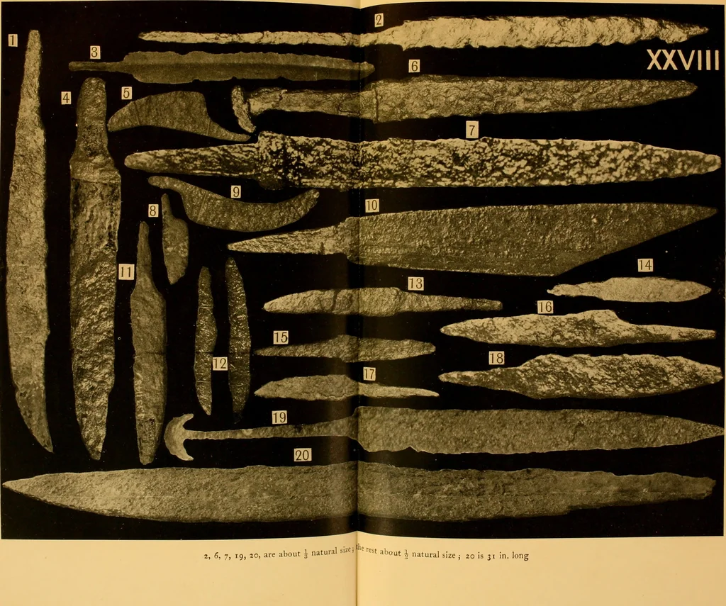 An illustration from The arts in early England, 1903, leaf 328