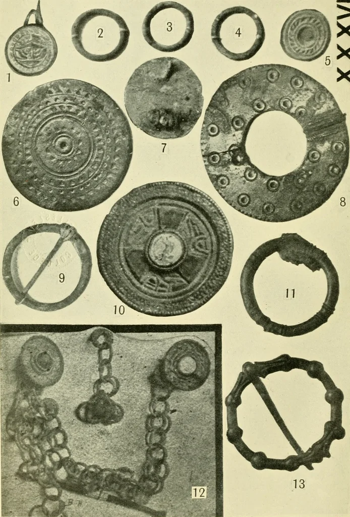 An illustration from The arts in early England, 1903, leaf 363