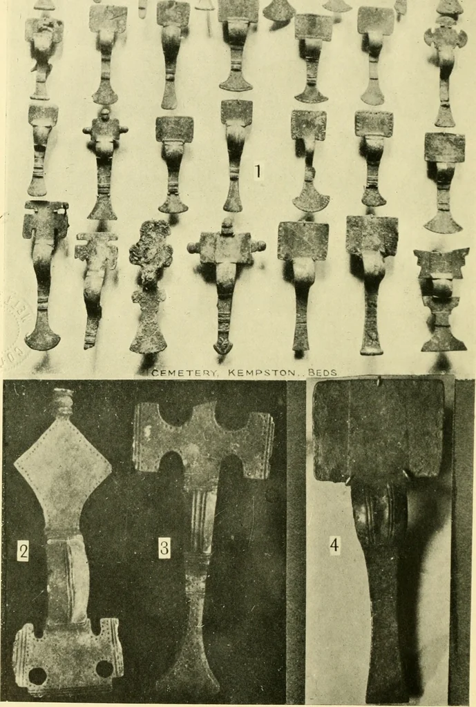 An illustration from The arts in early England, 1903, leaf 395