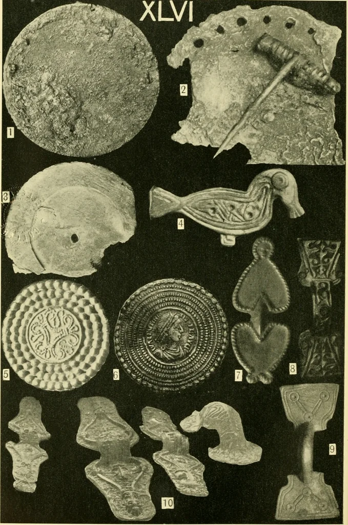 An illustration from The arts in early England, 1903, leaf 409