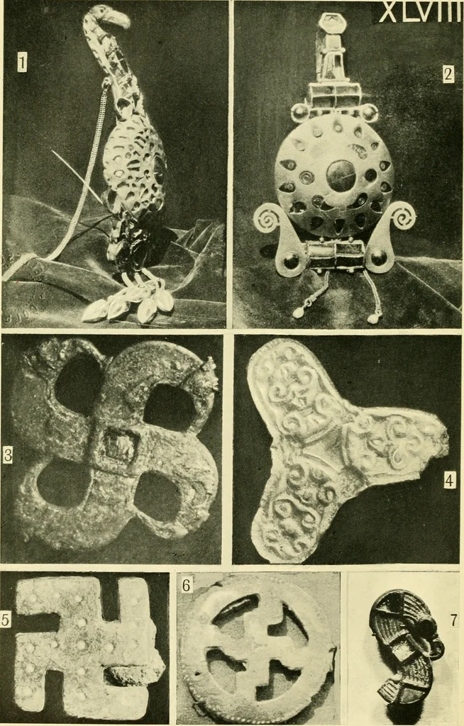 An illustration from The arts in early England, 1903, leaf 421