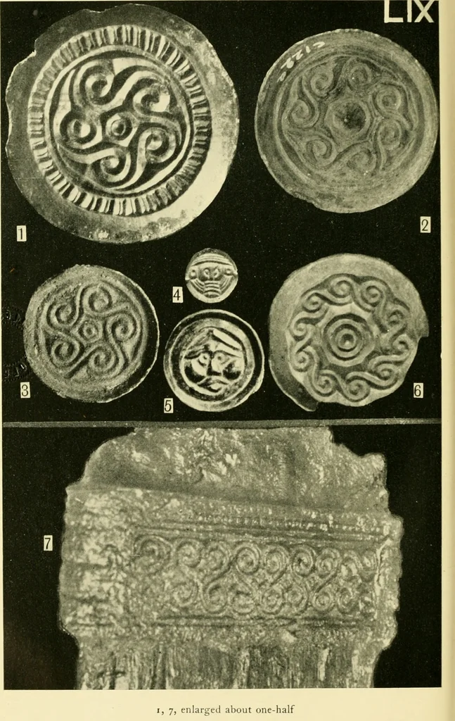 An illustration from The arts in early England, 1903, leaf 481
