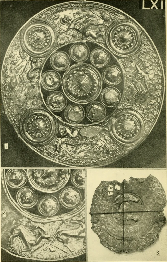 An illustration from The arts in early England, 1903, leaf 491