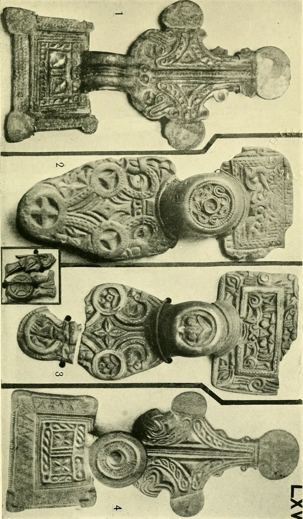 An illustration from The arts in early England, 1903, leaf 512