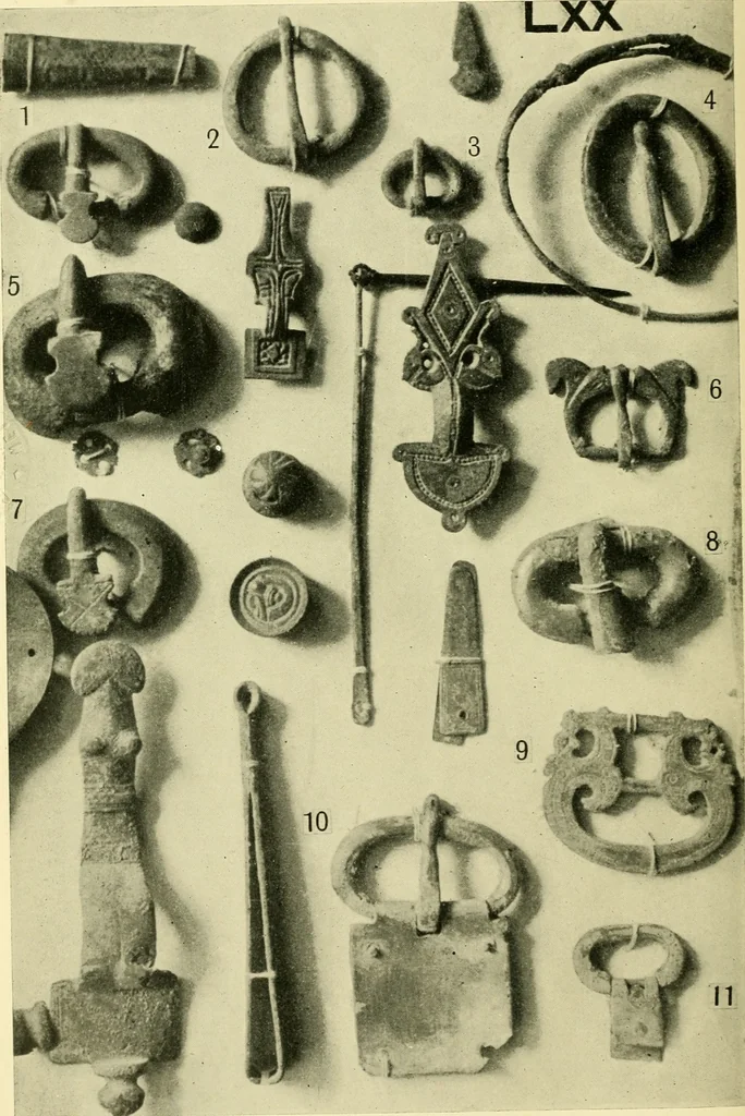 An illustration from The arts in early England, 1903, leaf 533