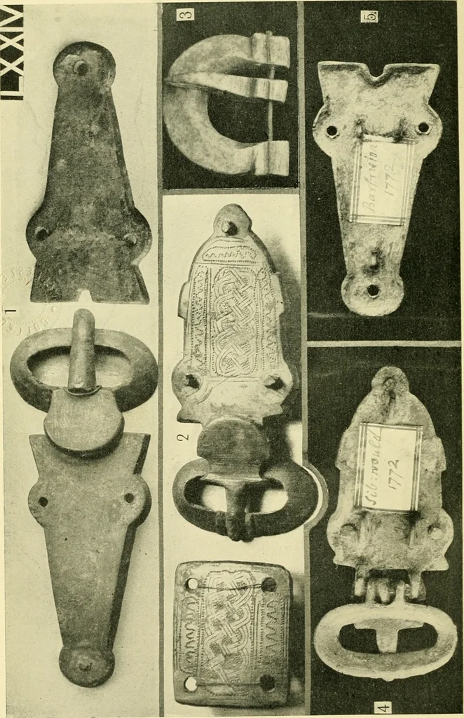An illustration from The arts in early England, 1903, leaf 553