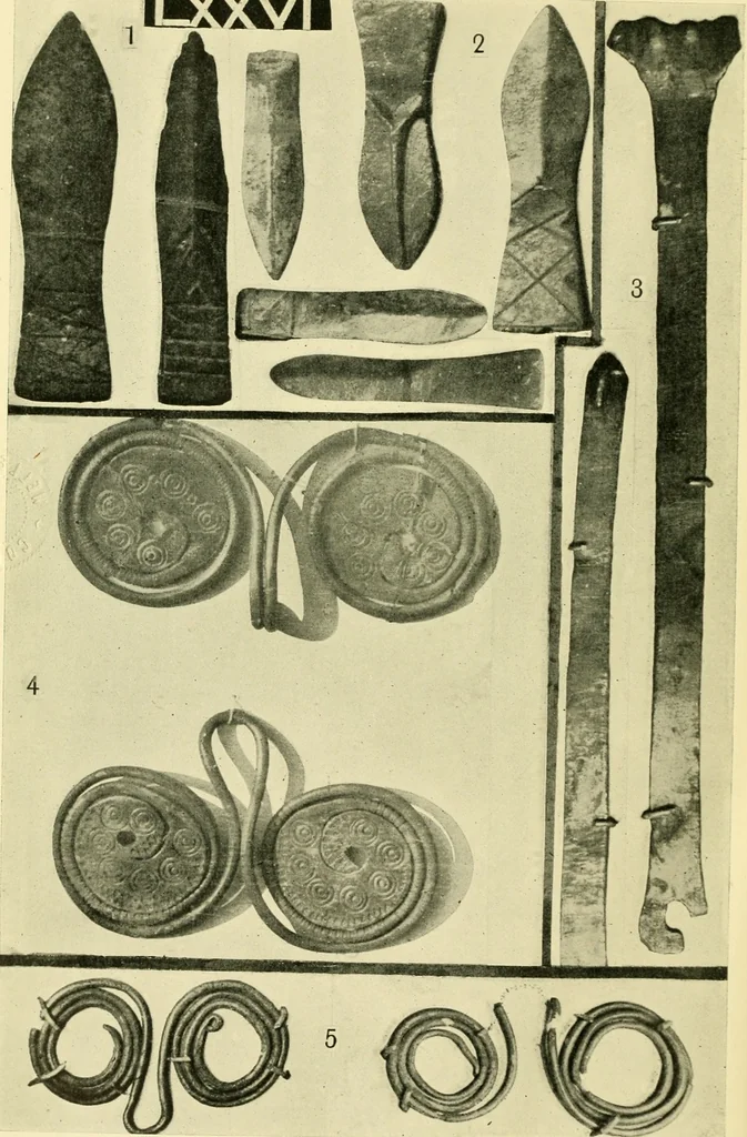 An illustration from The arts in early England, 1903, leaf 559
