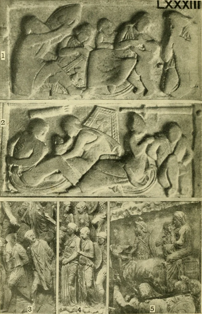 An illustration from The arts in early England, 1903, leaf 589