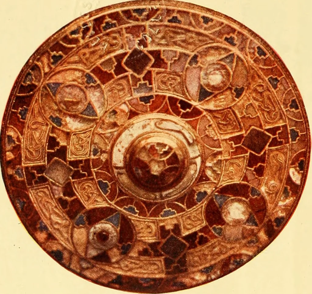 An illustration from The arts in early England, 1903, leaf 7
