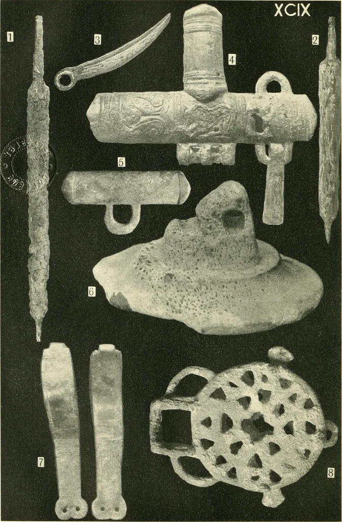 An illustration from The arts in early England, 1903, leaf 101