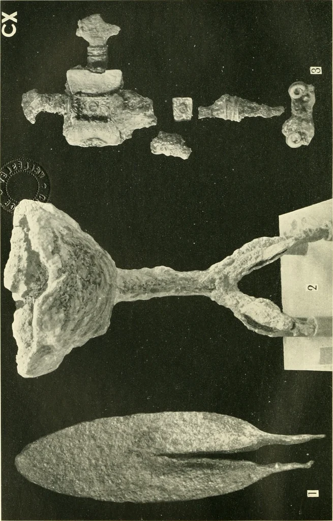 An illustration from The arts in early England, 1903, leaf 163