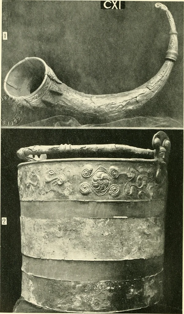 An illustration from The arts in early England, 1903, leaf 167