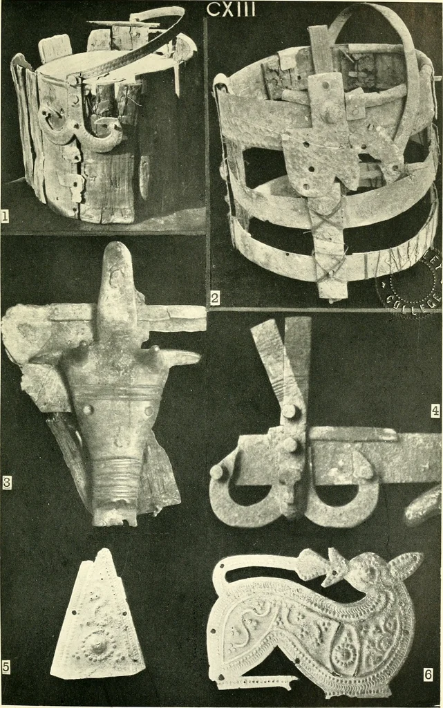 An illustration from The arts in early England, 1903, leaf 174