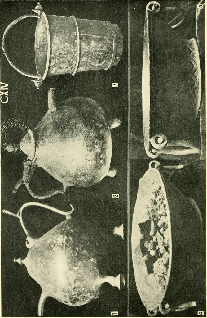 An illustration from The arts in early England, 1903, leaf 179