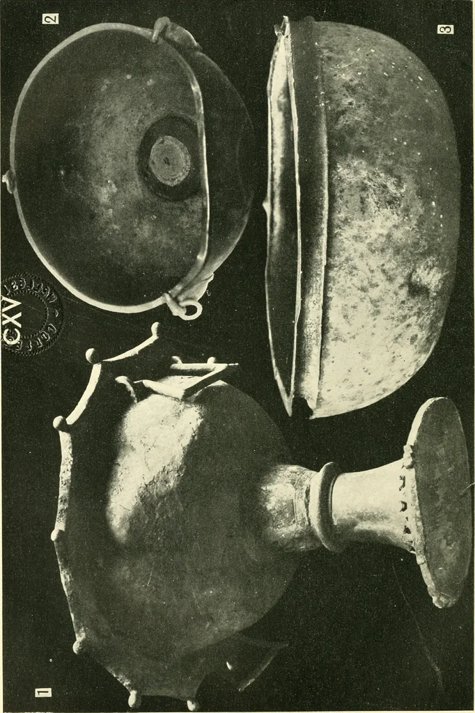 An illustration from The arts in early England, 1903, leaf 183