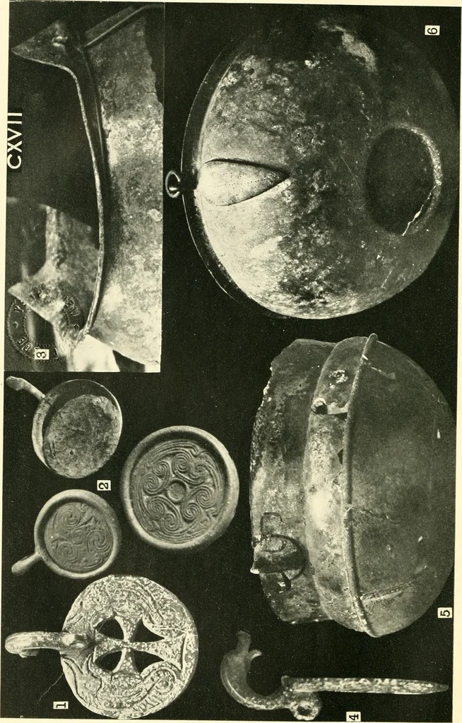 An illustration from The arts in early England, 1903, leaf 191