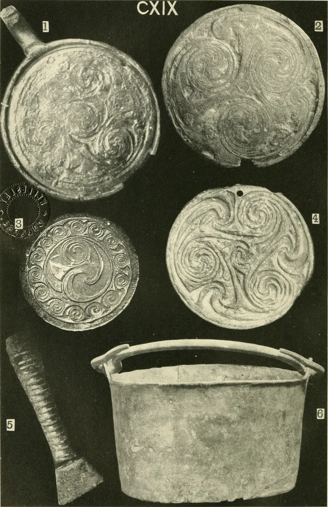 An illustration from The arts in early England, 1903, leaf 197