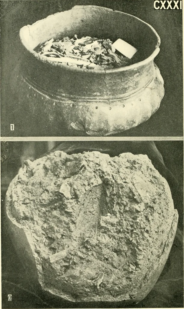 An illustration from The arts in early England, 1903, leaf 237