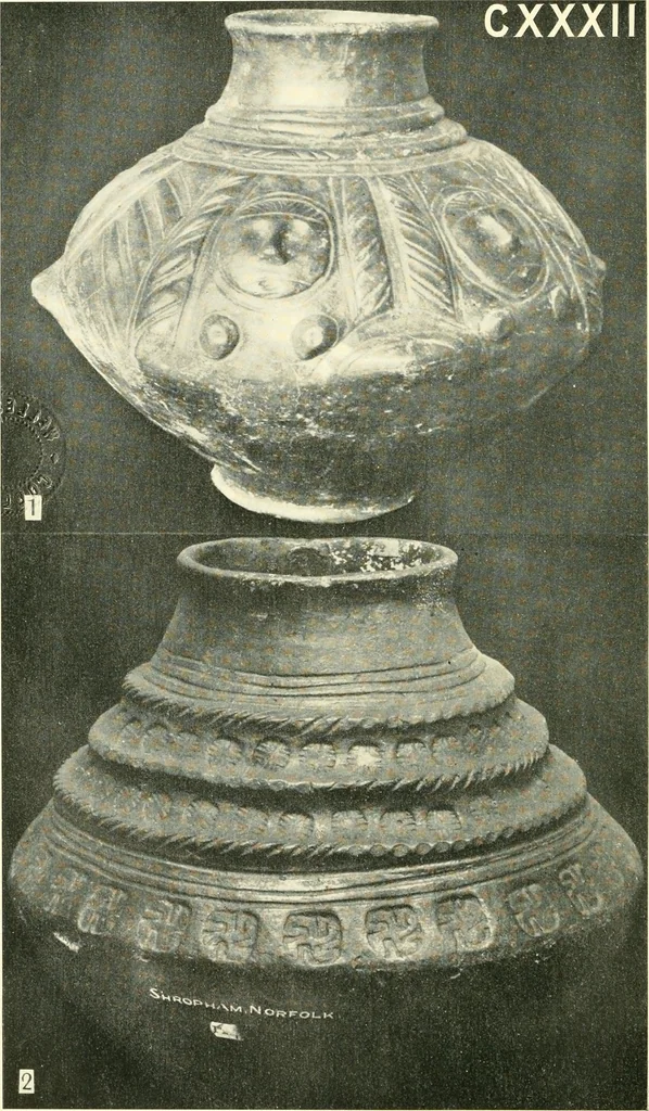 An illustration from The arts in early England, 1903, leaf 241