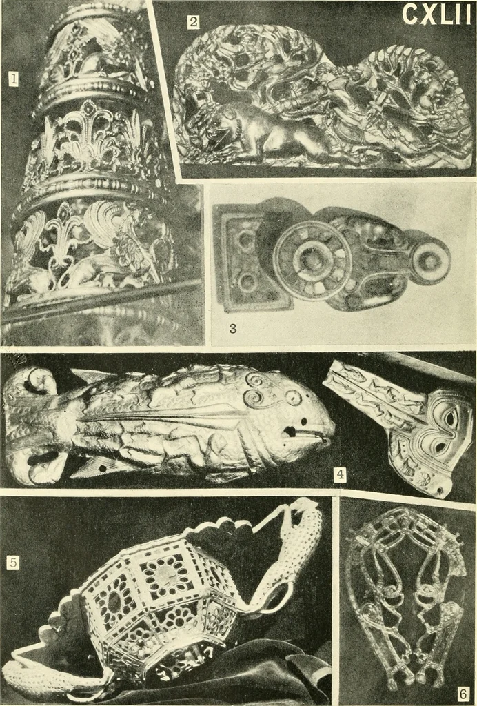An illustration from The arts in early England, 1903, leaf 295